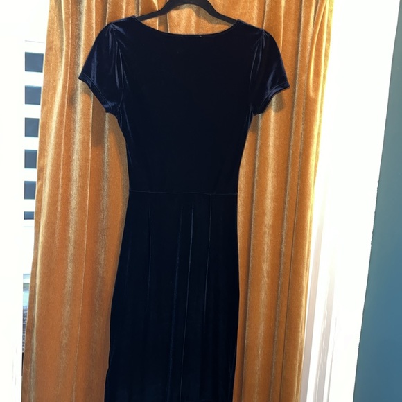 Modcloth Blue Velvet Mini Dress - Picture 5 of 5